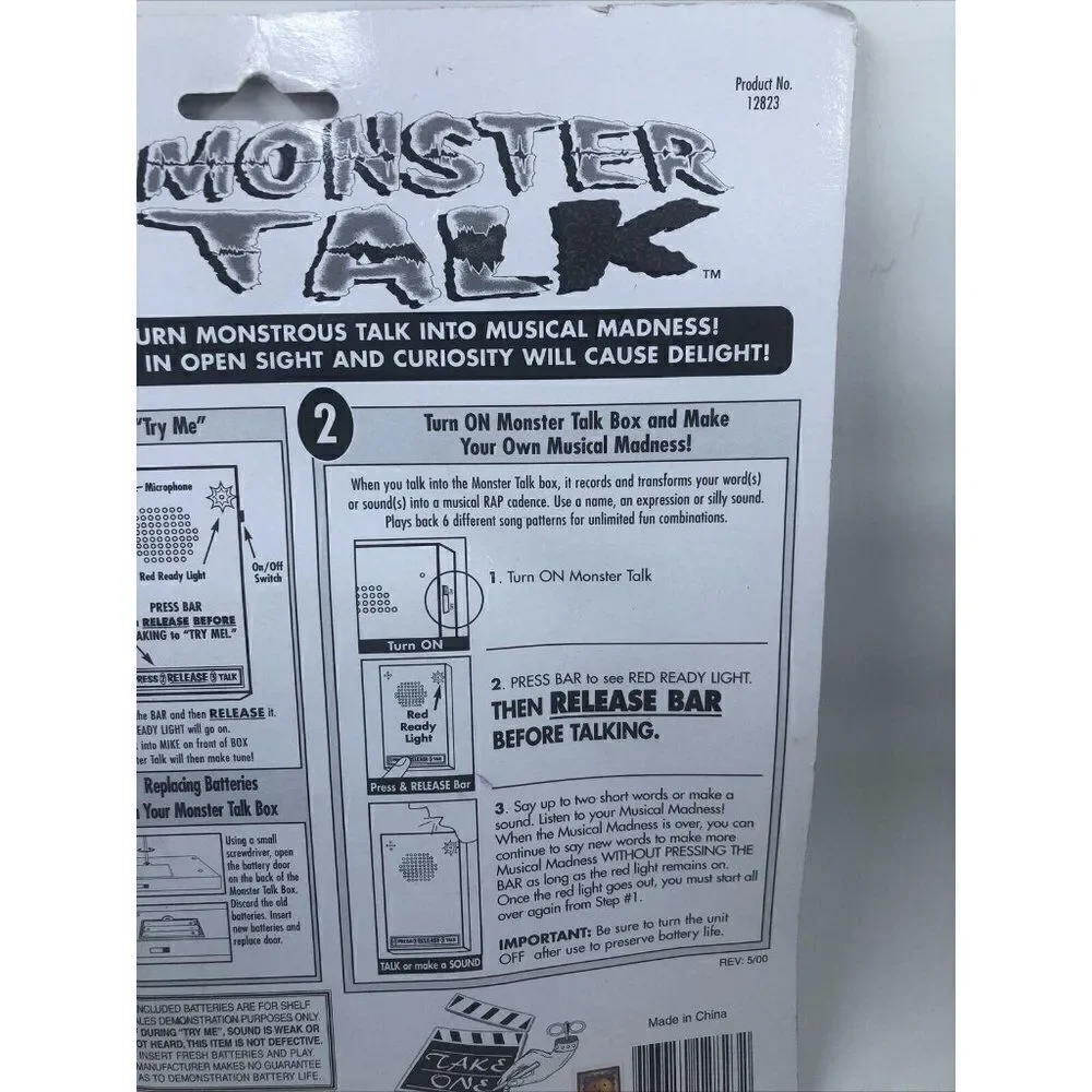 Vintage-Halloween Monster Talk 2000 interactive